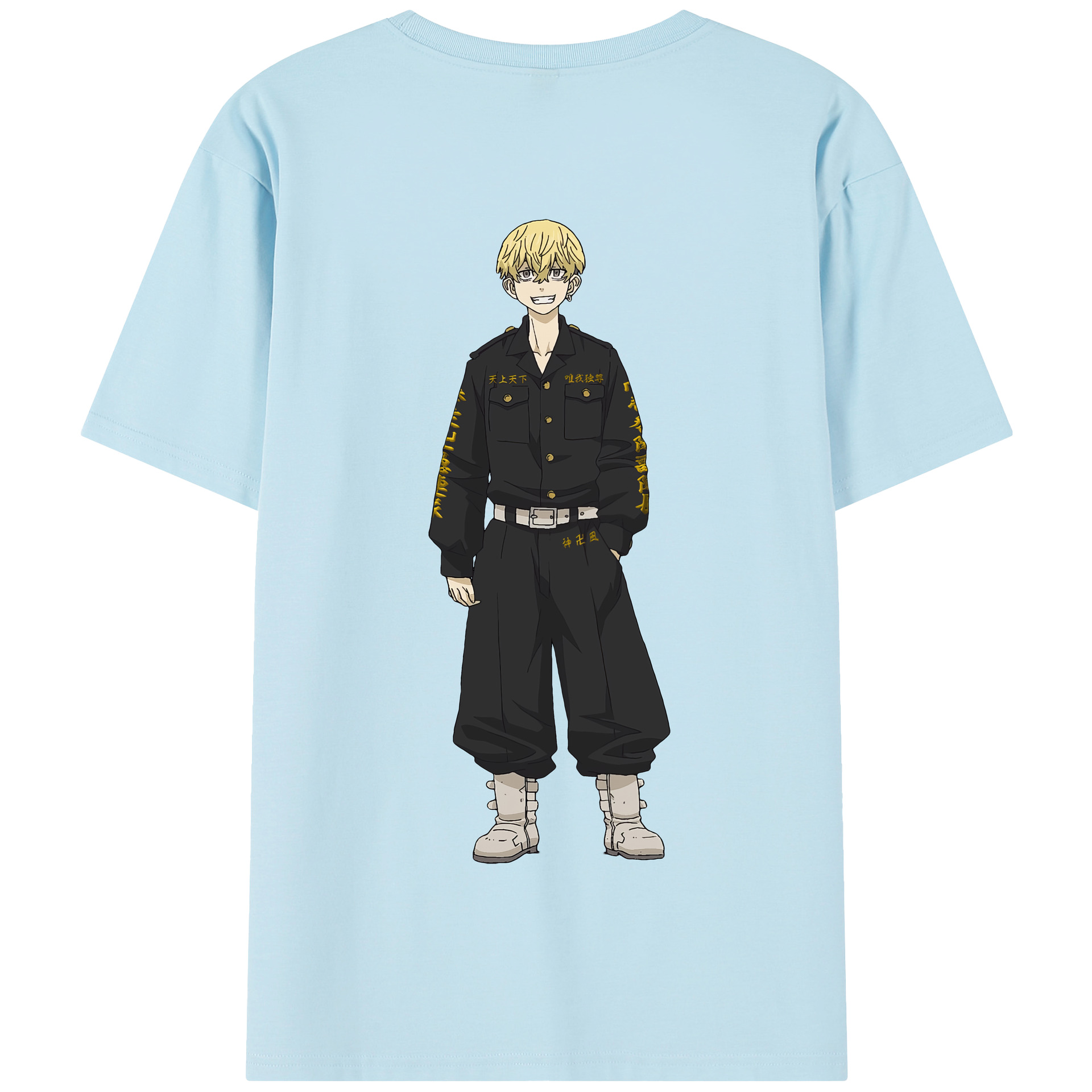 （画像用） 東京リベンジャーズ Tokyo Revengers 綿100％半袖Tシャツ（背面プリント）